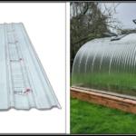 Greenhouse with Lotus Corrugated Polycarbonate Sheets ensuring optimal light and weather protection.