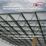 Lotus Polycarbonate sheets showcasing strength and versatility.